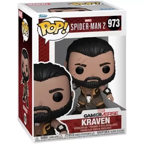 Funko Pop! Kraven #973 Marvel Spider-Man 2 Games Vinyl Figure Box