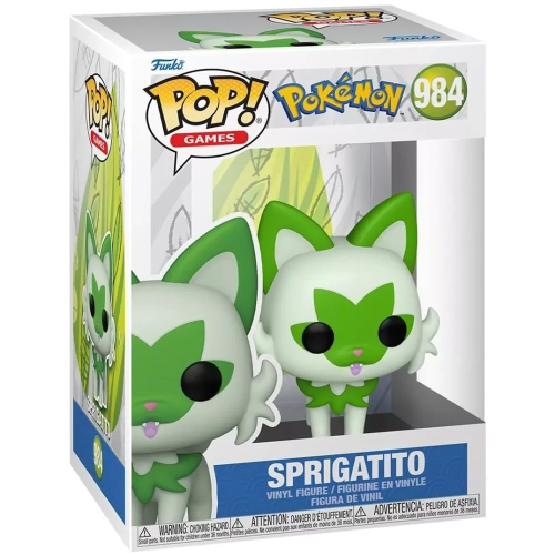 Funko Pop! Sprigatito #984 Pokémon Games Vinyl Figure Box