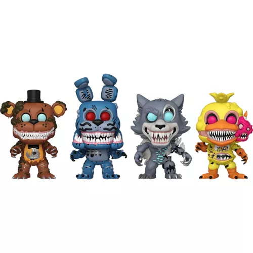 Funko Pop! Unknown 4 Pack One unknown POP Glows in the Dark