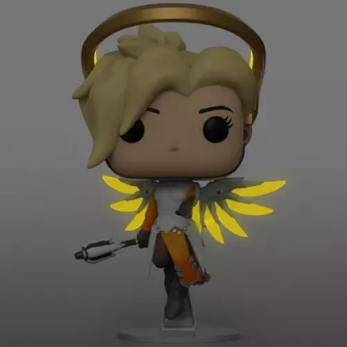 Funko Pop! Mercy 4 Pack Glows in the Dark Overwatch