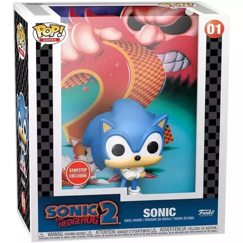 Funko Pop! Sonic #01 Game Cover Sonic the Hedgehog 2 Box