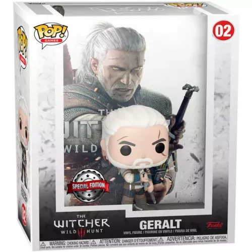 Funko Pop! Geralt #02 Game Cover The Witcher III Wild Hunt Box