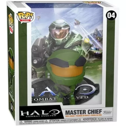 Funko Pop! Master Chief #04 Game Cover Halo Combat Evolved Box