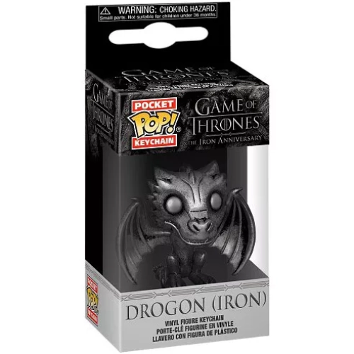 Funko Pop! Drogon (Iron) Pocket Pop! Keychain Game of Thrones The Iron Anniversary Box