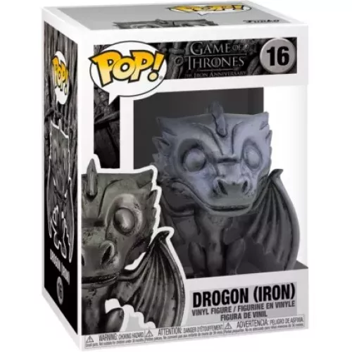 Funko Pop! Drogon (Iron) #16 Game of Thrones The Iron Anniversary Box