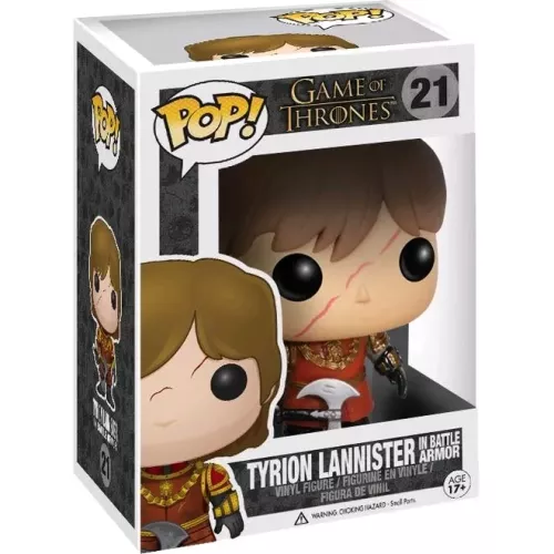 Funko Pop! Tyrion Lannister in Battle Armor #21 Game of Thrones Box