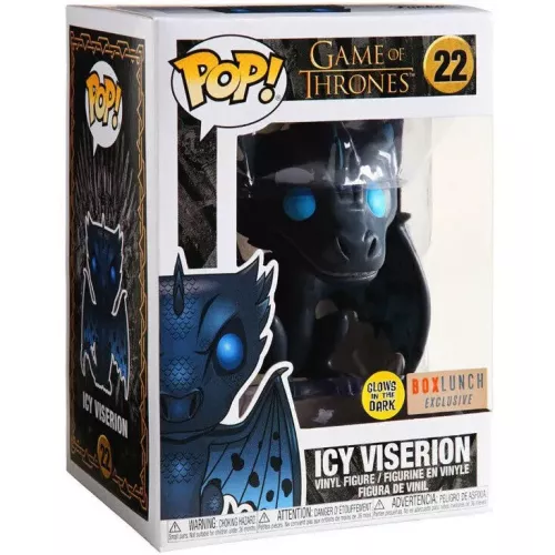 Funko Pop! Icy Viserion #22 Glows in the Dark Game of Thrones Box