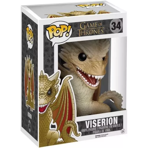 Funko Pop! Viserion #34 6 Inch Game of Thrones Vinyl Figure Box