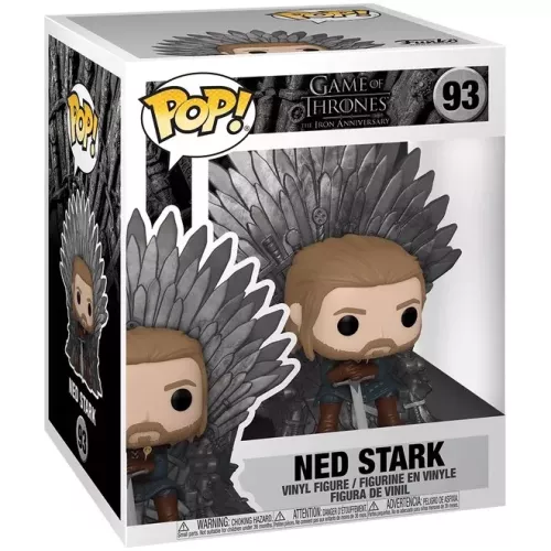 Funko Pop! Ned Stark #93 on Iron Throne Game of Thrones The Iron Anniversary Box