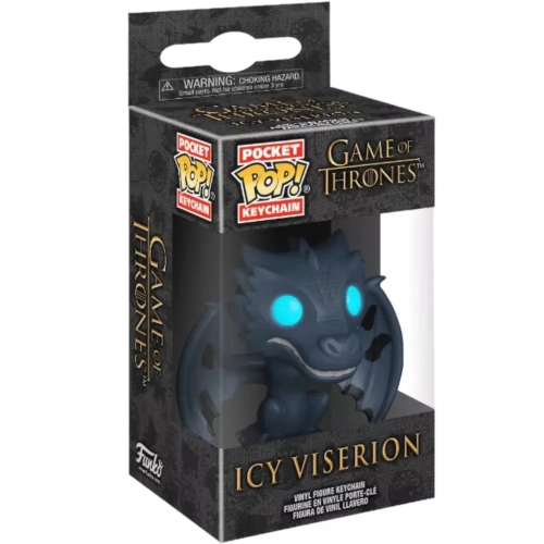 Funko Pop! Icy Viserion Pocket Pop! Keychain Game of Thrones Box