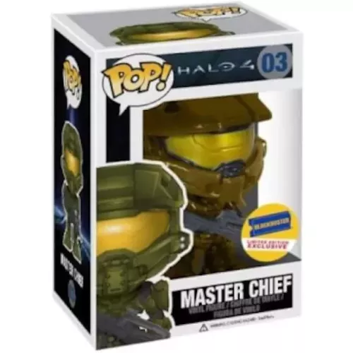 Funko Pop! Master Chief #03 Gold Halo 4 Vinyl Figure Box