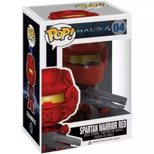 Funko Pop! Spartan Warrior Red #04 Halo 4 Vinyl Figure Box