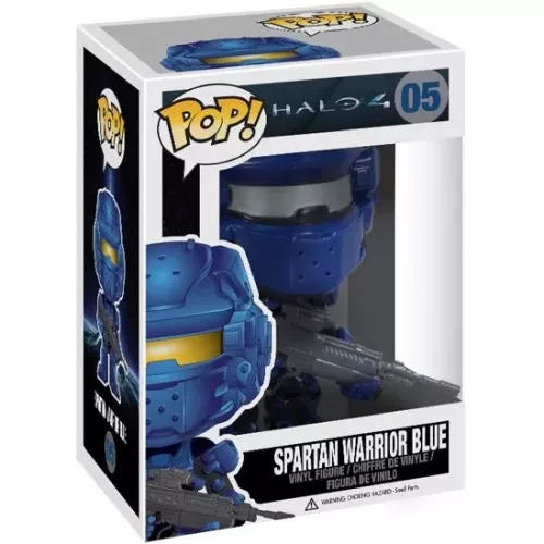 Funko Pop! Spartan Warrior Blue #05 Halo 4 Vinyl Figure Box
