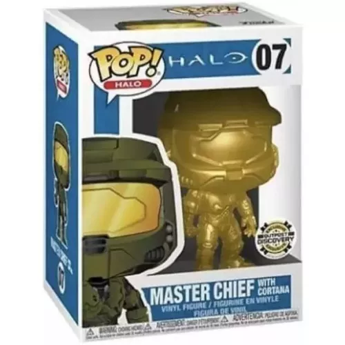 Funko Pop! Master Chief with Cortana #07 Gold Halo Box