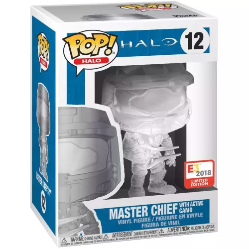 Funko Pop! Master Chief with Active Camo #12 Halo Vinyl Figure Box