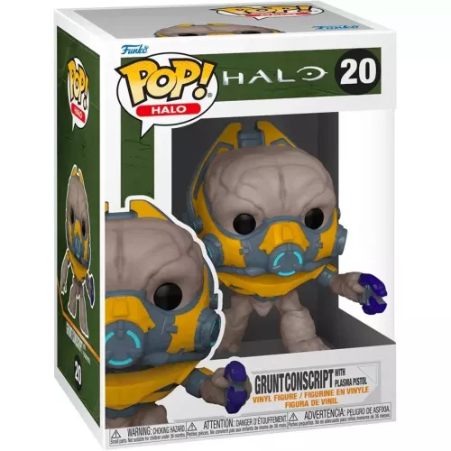 Funko Pop! Gruntconscript with Plasma Pistol #20 Halo Box