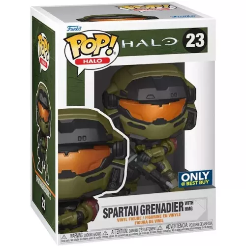 Funko Pop! Spartan Grenadier with HMG #23 Halo Vinyl Figure Box