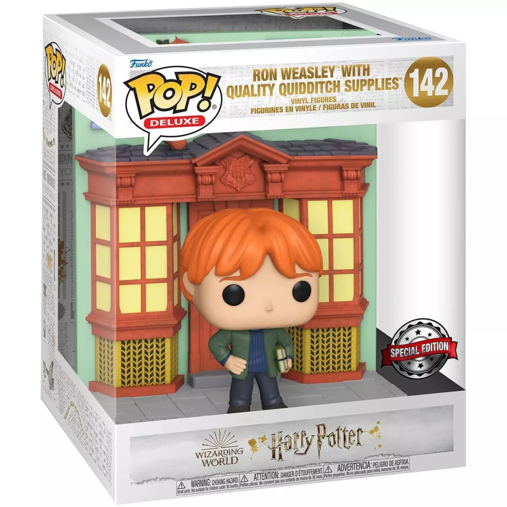 Ron Weasley with Quality Quidditch Supplies Box