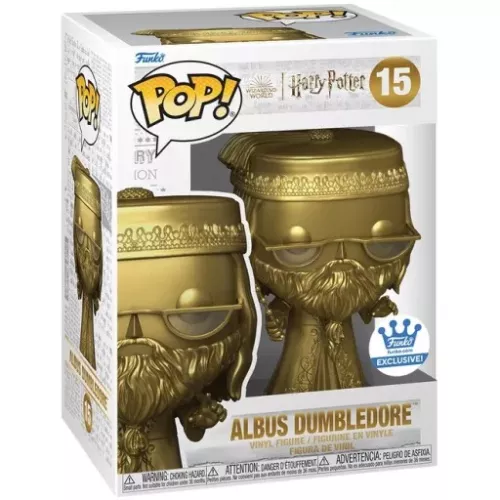 Funko Pop! Albus Dumbledore #15 Gold Wizarding World Harry Potter Box