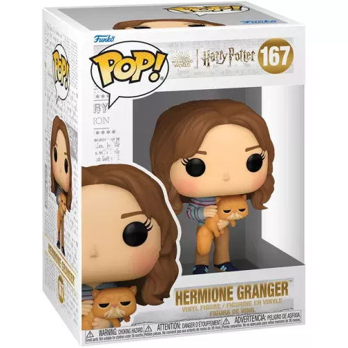Funko Pop! Hermione Granger #167 with Crookshanks Wizarding World Harry Potter Box
