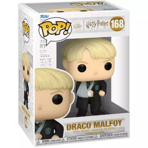 Funko Pop! Draco Malfoy #168 with Broken Arm Wizarding World Harry Potter Box