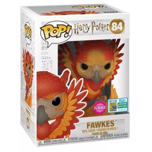 Funko Pop! Fawkes #84 Flocked Harry Potter Vinyl Figure Box