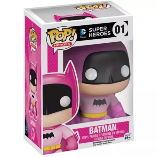 Funko Pop! Batman #01 Pink DC Comics Super Heroes Vinyl Figure Box