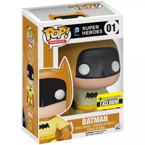 Funko Pop! Batman #01 Yellow DC Comics Super Heroes Box