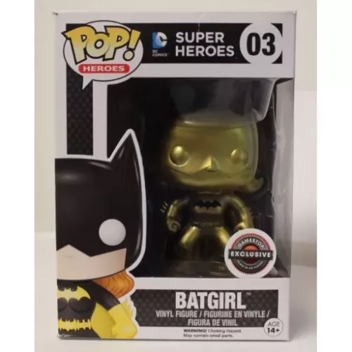 Funko Pop! Batgirl #03 Black Symbol Gold DC Comics Super Heroes Box