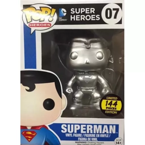 Funko Pop! Superman #07 Silver DC Comics Super Heroes Box