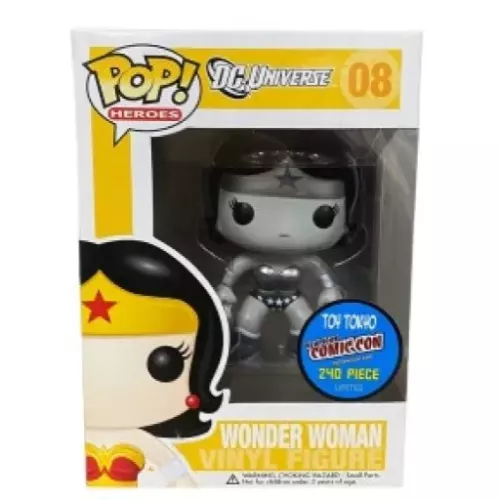 Funko Pop! Wonder Woman #08 Black and White DC Universe Box