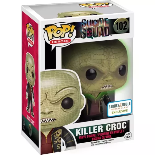 Funko Pop! Killer Croc #102 Glows in the Dark Suicide Squad Box
