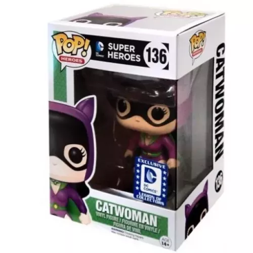Funko Pop! Catwoman #136 DC Comics Super Heroes Vinyl Figure Box