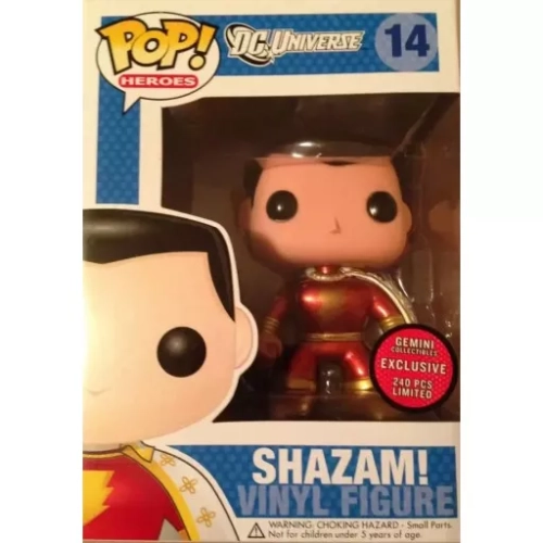 Funko Pop! Shazam! #14 Metallic DC Universe Heroes Box