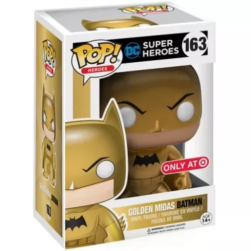 Funko Pop! Golden Midas Batman #163 DC Super Heroes Box