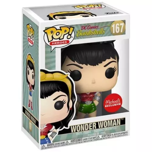 Funko Pop! Wonder Woman #167 Holiday DC Comics Bombshells Box
