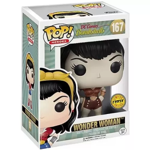 Funko Pop! Wonder Woman #167 Chase Sepia DC Comics Bombshells Box