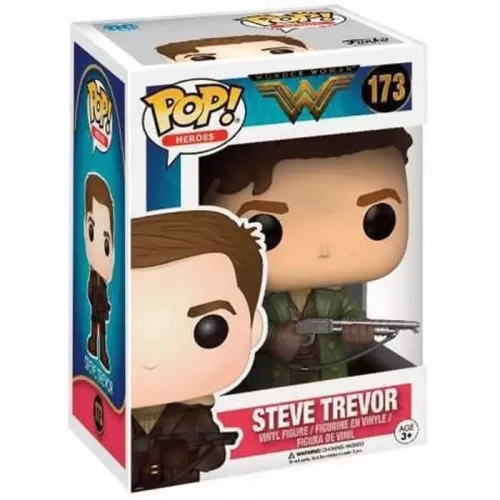 Funko Pop! Steve Trevor #173 Wonder Woman Heroes Vinyl Figure Box