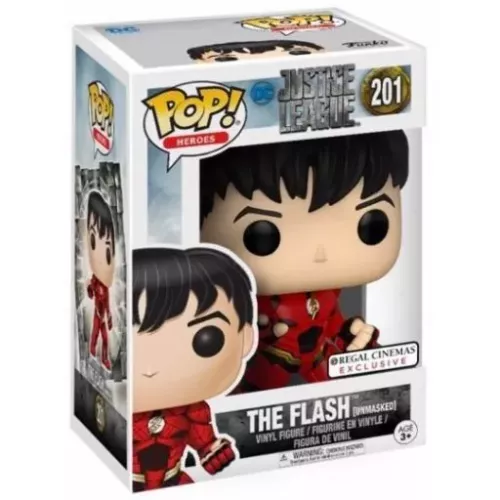Funko Pop! The Flash [Unmasked] #201 DC Justice League Box