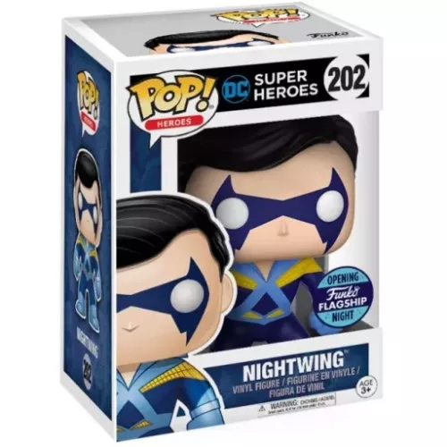 Funko Pop! Nightwing #202 DC Super Heroes Vinyl Figure Box