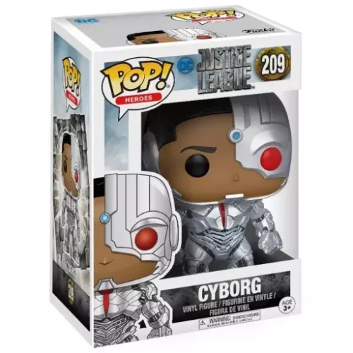Funko Pop! Cyborg #209 DC Justice League Heroes Vinyl Figure Box