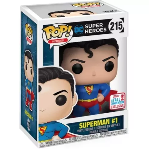 Funko Pop! Superman #1 #215 DC Super Heroes Vinyl Figure Box