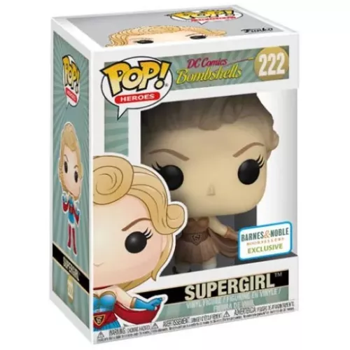 Funko Pop! Supergirl #222 Sepia DC Comics Bombshells Box