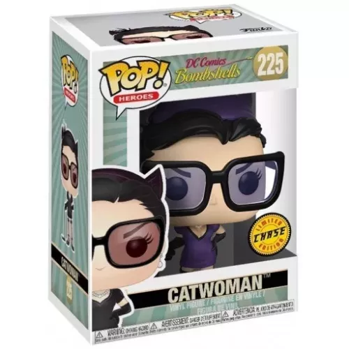 Funko Pop! Catwoman #225 Purple Chase DC Comics Bombshells Box