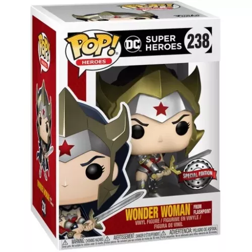 Funko Pop! Wonder Woman from Flashpoint #238 DC Super Heroes Box