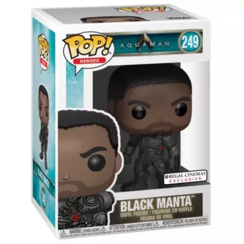 Funko Pop! Black Manta #249 Unmasked Aquaman Heroes Box