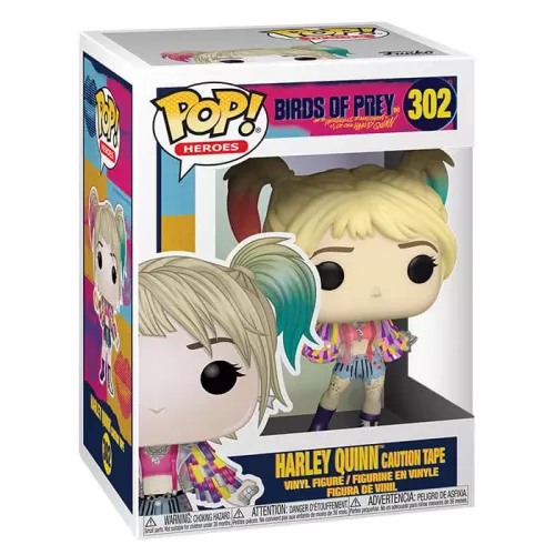 Funko Pop! Harley Quinn Caution Tape #302 Birds of Prey and the Fantabulous Emancipation of One Harley Quinn DC Box