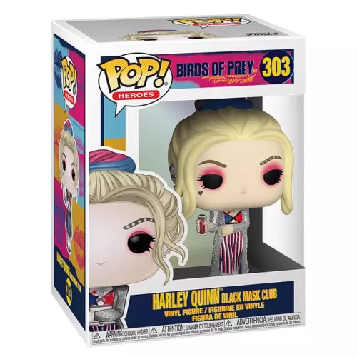 Funko Pop! Harley Quinn Black Mask Club #303 Birds of Prey and the Fantabulous Emancipation of One Harley Quinn DC Box