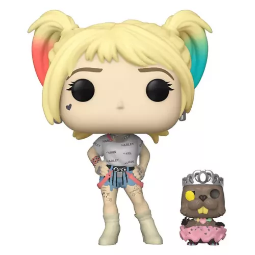 Funko Pop! Harley Quinn and Beaver #308 Birds of Prey and the Fantabulous Emancipation of One Harley Quinn DC