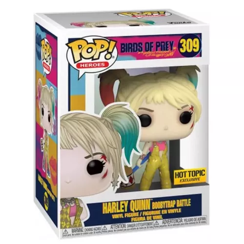 Funko Pop! Harley Quinn Boobytrap Battle #309 Birds of Prey and the Fantabulous Emancipation of One Harley Quinn DC Box